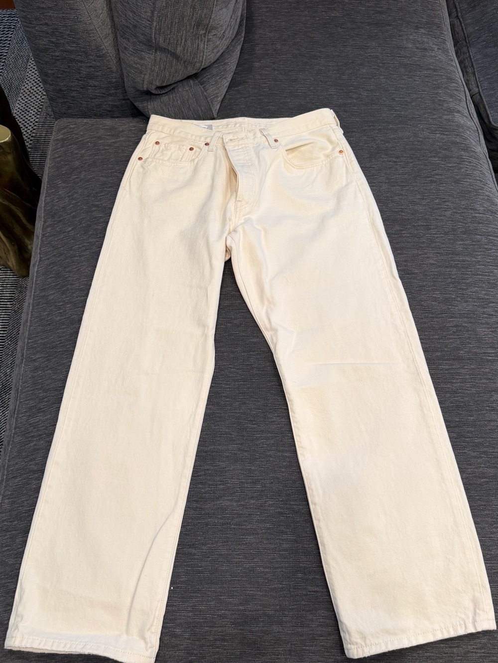 Levi's Premium Women's Straight Leg Jeans in Cream